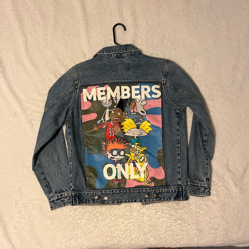Nickelodeon X Members Only Jean Jacket size small